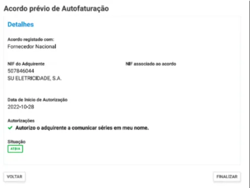 amostra de contratação