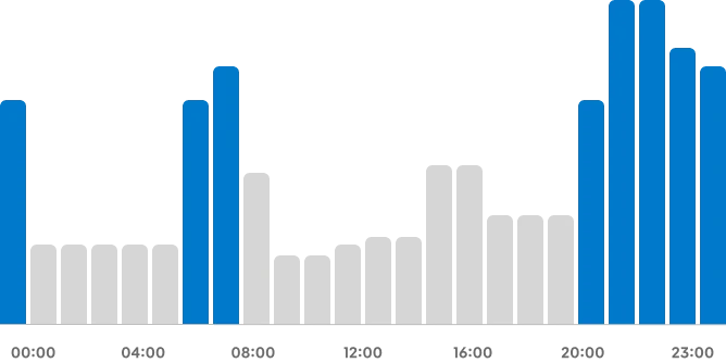 grafico franja horaria